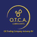 Otca Logo Geel Blauw Achtergrond
