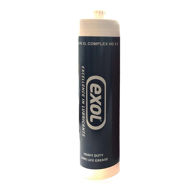 <p>Lithium XL Complex HD is a lithium complex thickened lubricating grease based on mineral oil and polymer. The grease contains antioxidants, corrosion inhibitors and EP/anti-wear additives. The lithium complex soap makes the product suitable for applications within a very wide temperature range and prolongs the re-lubrication&nbsp;intervals due to its high degree of mechanical stability. The grease is adapted to wet conditions due to the incorporation of polymer into the thickener matrix, which enhances adhesiveness and water resistant properties.</p> <p>Available in 500g cartridge only.</p>